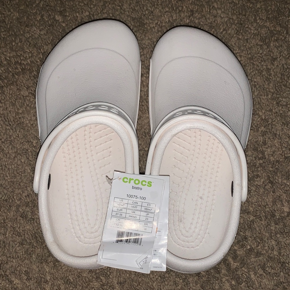 CROCS Women White Slippers